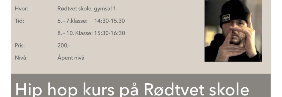 Åpne Hiphop kurs - nybeg - 8.-10.klasse